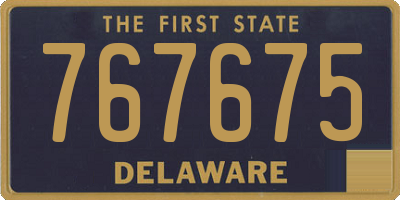 DE license plate 767675