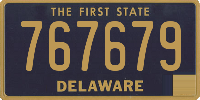 DE license plate 767679