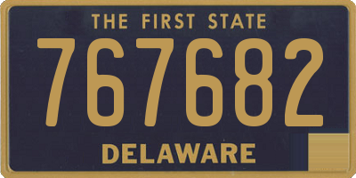 DE license plate 767682