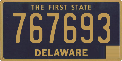 DE license plate 767693
