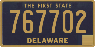 DE license plate 767702