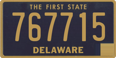 DE license plate 767715