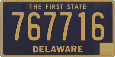 DE license plate 767716