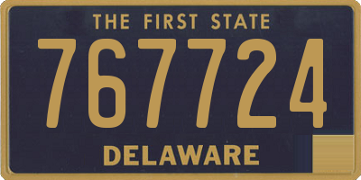 DE license plate 767724