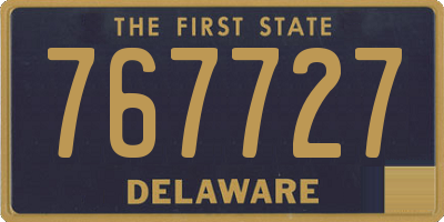 DE license plate 767727
