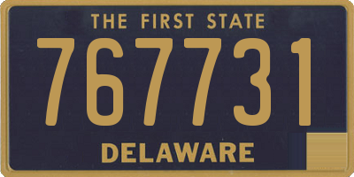 DE license plate 767731