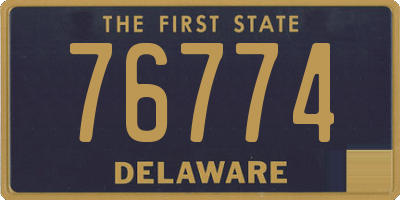 DE license plate 76774