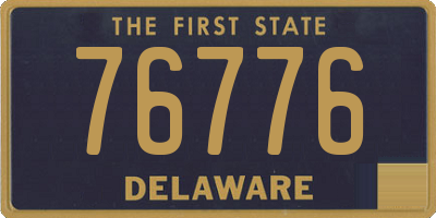 DE license plate 76776