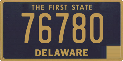DE license plate 76780