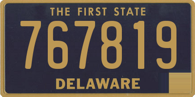 DE license plate 767819
