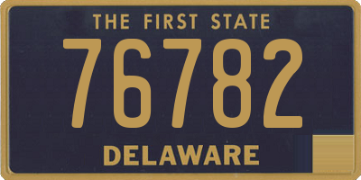 DE license plate 76782