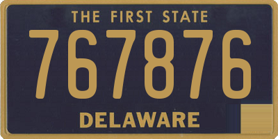 DE license plate 767876