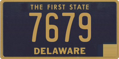 DE license plate 7679