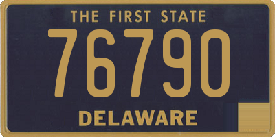DE license plate 76790