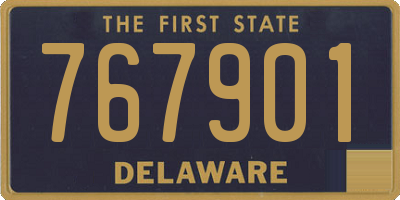 DE license plate 767901