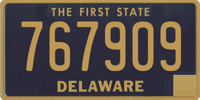DE license plate 767909