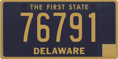 DE license plate 76791