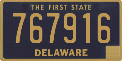 DE license plate 767916