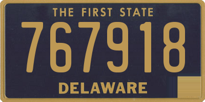 DE license plate 767918