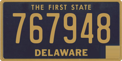 DE license plate 767948