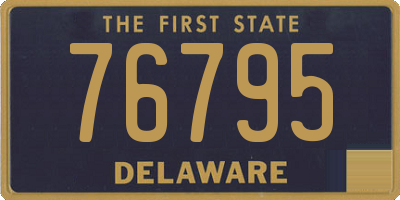 DE license plate 76795