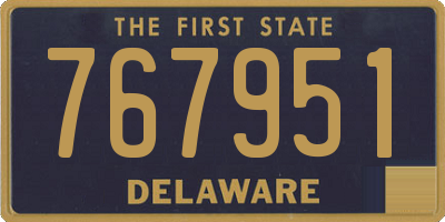 DE license plate 767951