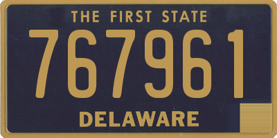 DE license plate 767961