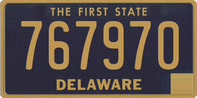DE license plate 767970