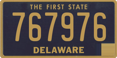 DE license plate 767976
