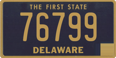 DE license plate 76799