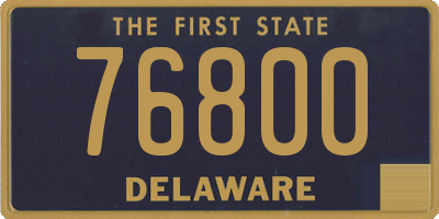 DE license plate 76800
