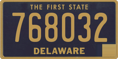 DE license plate 768032