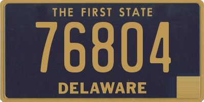 DE license plate 76804