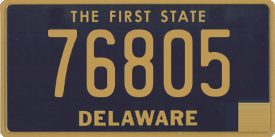 DE license plate 76805