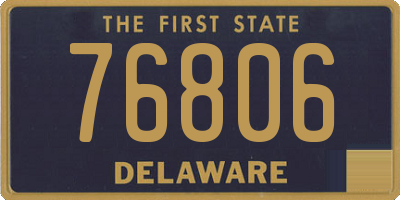 DE license plate 76806