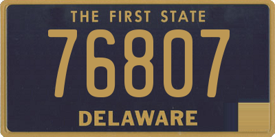 DE license plate 76807