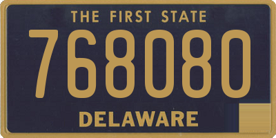 DE license plate 768080