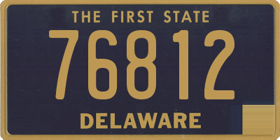 DE license plate 76812