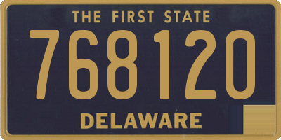 DE license plate 768120