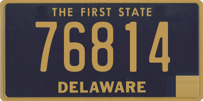 DE license plate 76814