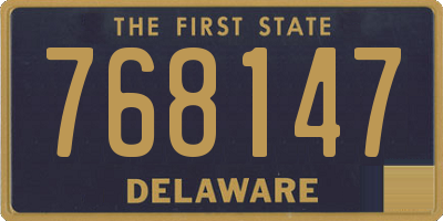 DE license plate 768147