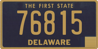 DE license plate 76815