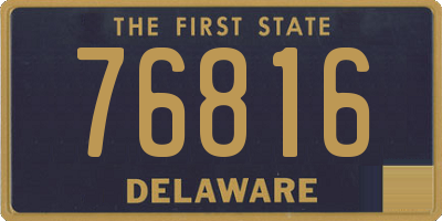 DE license plate 76816