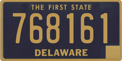DE license plate 768161