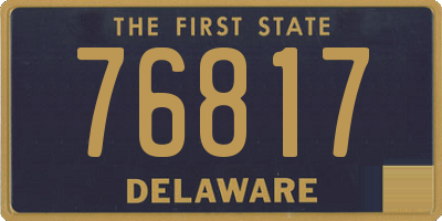 DE license plate 76817