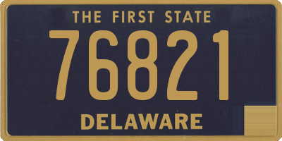 DE license plate 76821