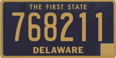 DE license plate 768211