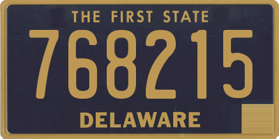 DE license plate 768215