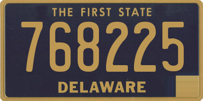DE license plate 768225