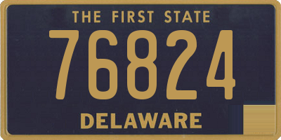 DE license plate 76824